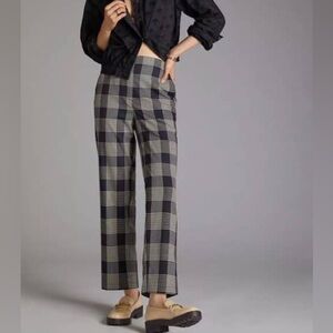 Maeve Plaid Pull On Tapered Pant